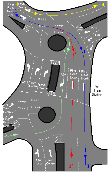 Ayr Twin Roundabouts - Diagram 4